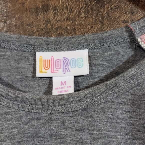 Lularoe Randy with stars & stripes sleeves raglan - Picture 3 of 8